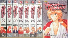 rurouni kenshin manga 3in1 Edition Vol 1,3-9 English Graphic Novel New 8 Books 