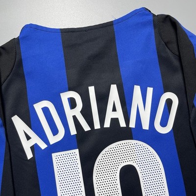 INTER MILAN NIKE 2004/2005 FOOTBALL HOME JERSEY #10 ADRIANO SIZE