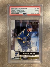 2017 OPC Platinum #R-TT Tage Thompson Rookie Autograph RC Auto PSA 9 Mint
