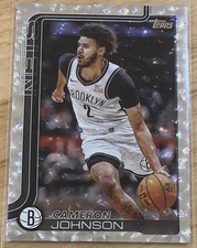 Cameron Johnson 2025-26 Topps Flagship Crackleboard Parallel 
