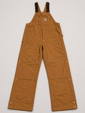Carhartt OR4393-M Firm Duck Insulated Bib Overalls 2XL Tall Brown Loose Fit