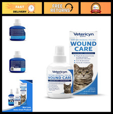 Cat Wound Care Spray - Healing Aid for Sores, Abrasions Itch Relief - 3 oz