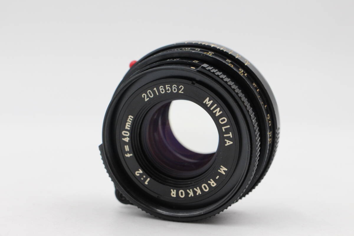 MINOLTA M-ROKKOR 40mm 1:2 f2 Manual Focus Camera Lens 10949 | eBay