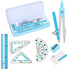 Compass Geometry Tool Set Drafting Drawing 1 Count Pack of 1 , blue