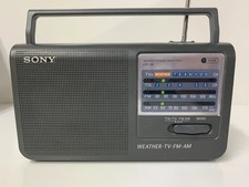  Sony AM/FM Portable Radio ICF-38 AC120V 60Hz 4W - Tested