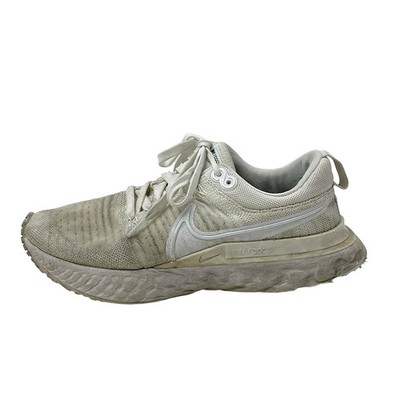 NIKE React Run Flyknit DC6758-100 White Chemical Fiber - Sneakers