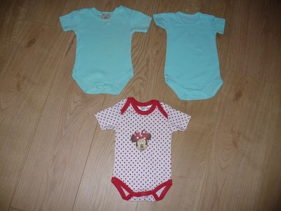 3x Body (Bodys) Kurzarm Größe 50/56 Mädchen