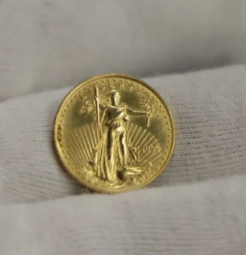 1995 US 1/4 oz $10 Gold Eagle Unc Details (Cleaned) Better Date
