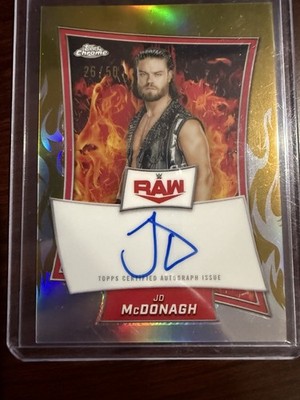 JD McDonagh Red Brand Autograph Gold Refractor /50 2025 Topps Chrome WWE