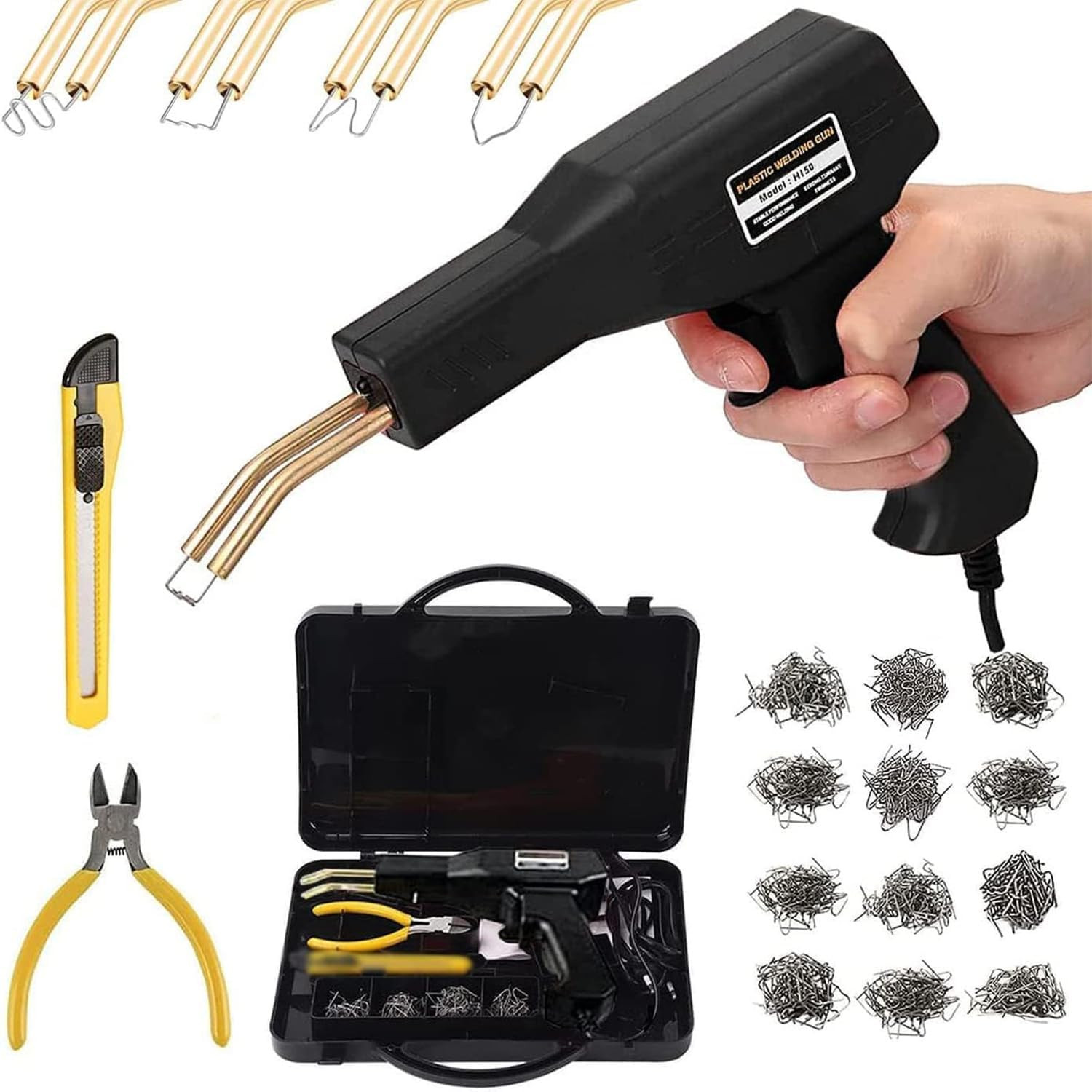OFFERTA Kit Saldatrice Plastica 150W - 800 Graffette Incluse