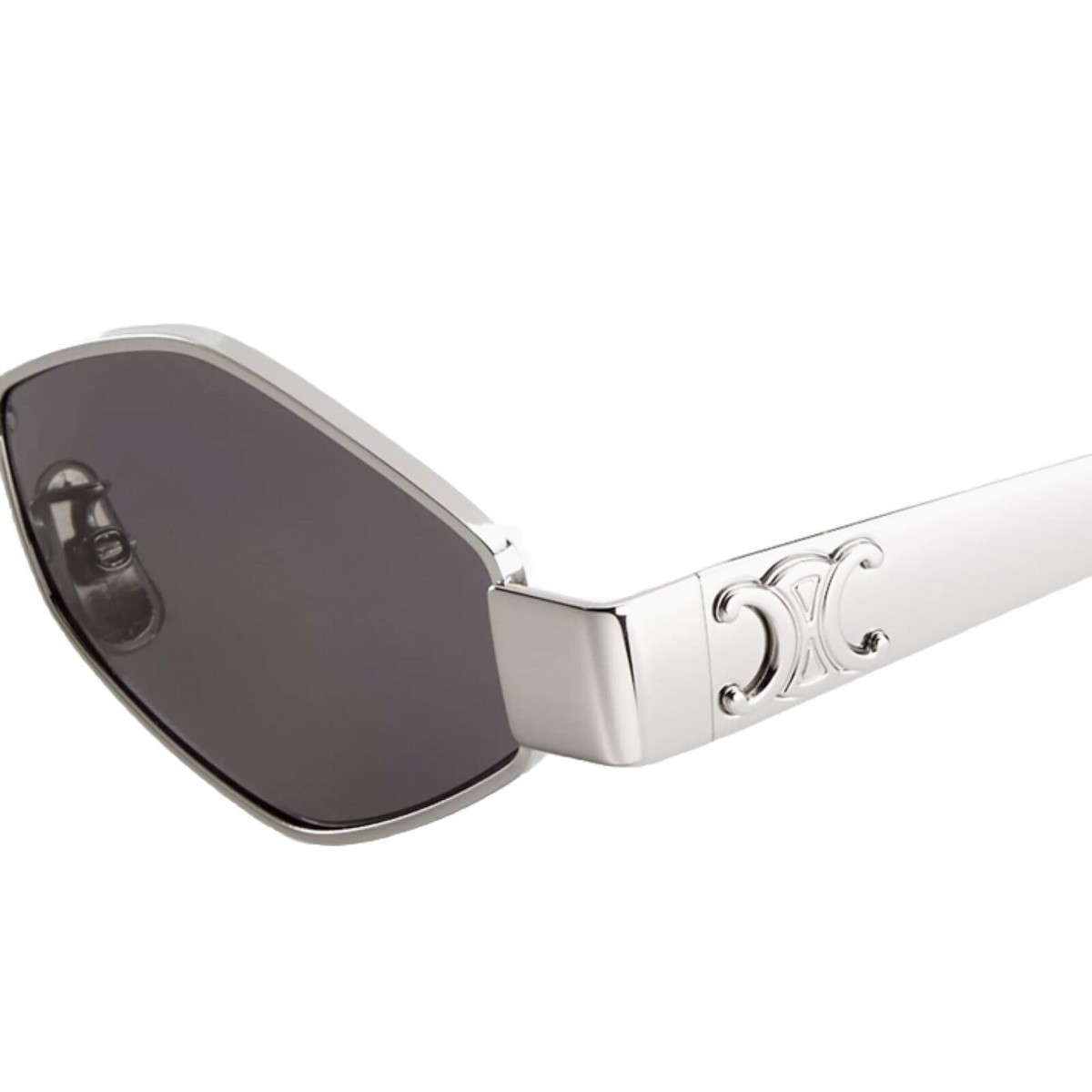 Celine CL40254U 16A Metal
Triomphe Silver Gray Celine CL40254U 16A Triomphe Metal Sunglasses Silver Frame  main image 2