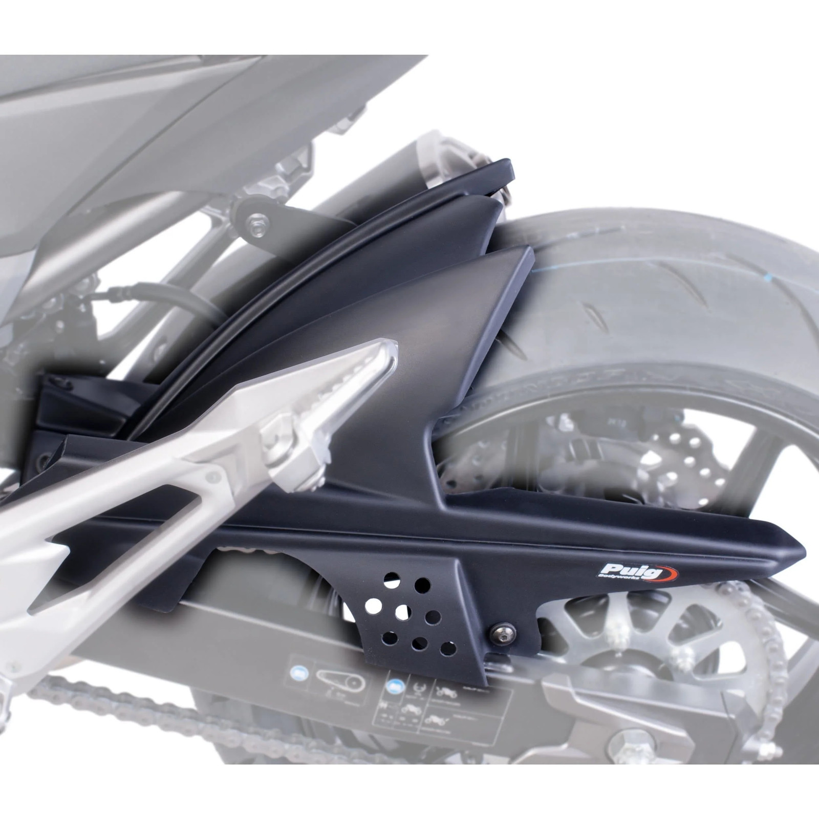 Puig Hugger | Matte Black | Kawasaki Z 800 E 2013>2016