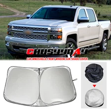 29x61 Inch Universal Car Windshield Visor Cover Sun Shade with UV Heat Protectio