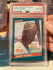 1986 Donruss Barry Bonds PSA 10