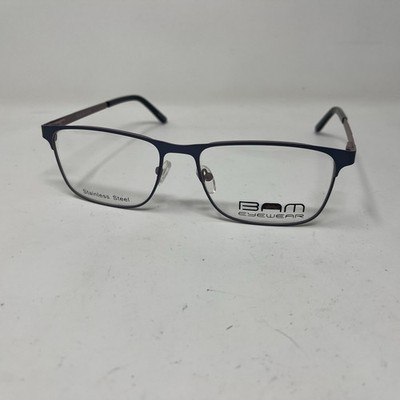 BAM EYEWEAR 519 Blue 58-17-150 Flex Hinge Eyeglasses MY48