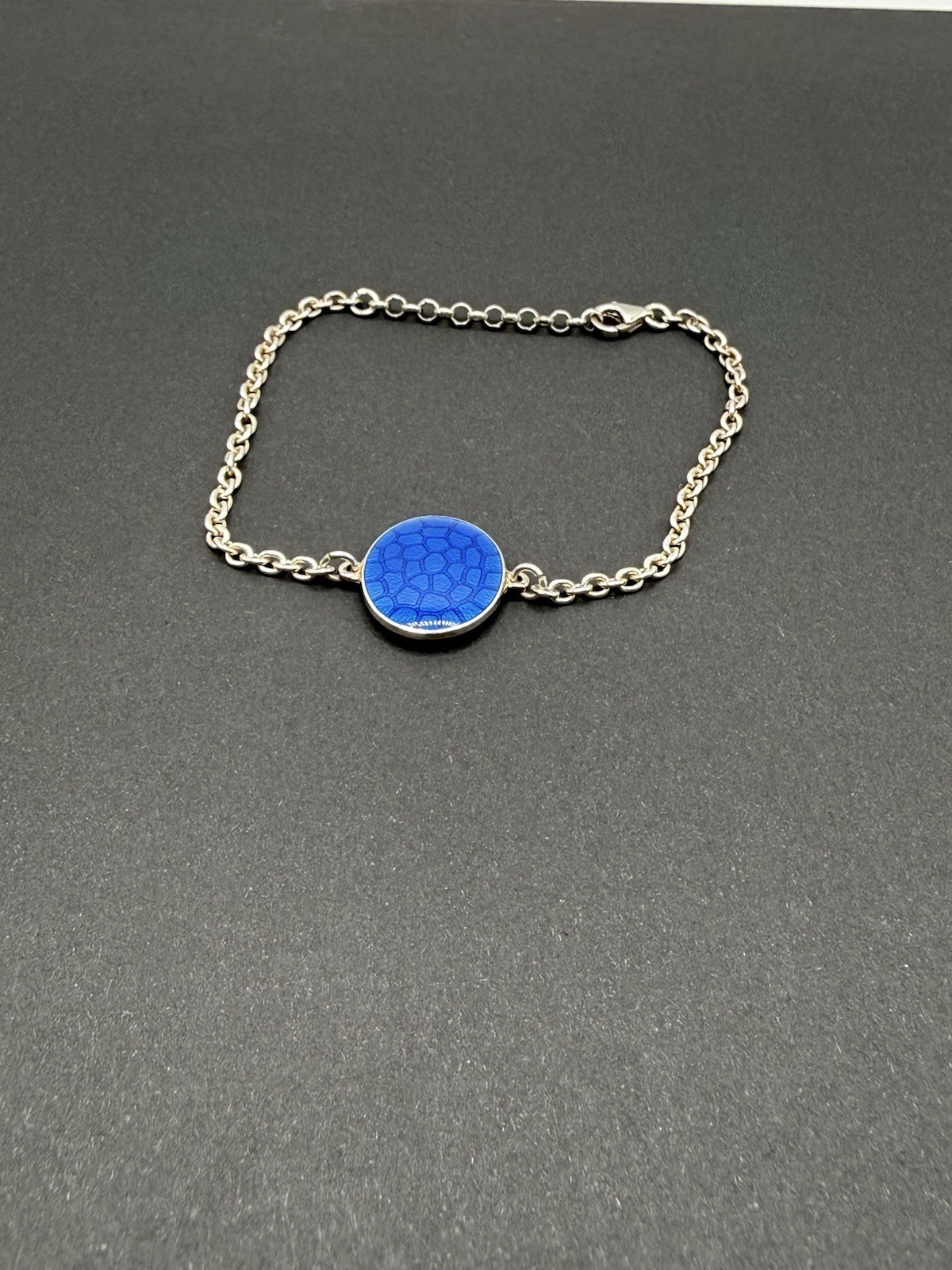 Sterling Silver 925 OPRO Turtle Shell Enamel Brac… - image 1