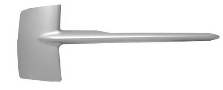 Modanatura Griglia Paraurti Destra BMW X5 F15 2014-18 Grigia Business