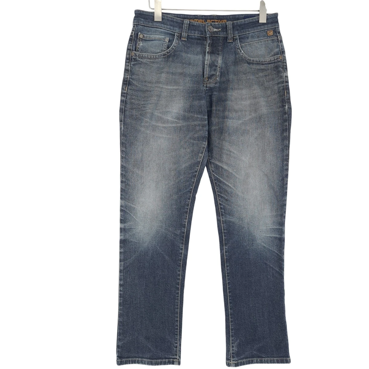camel active Heren 488765 Rechte Jeans, zwart 9, 40W / 32L
