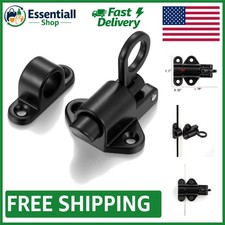 Automatic Spring Barrel Door Lock - Resilient 2-Pack Black Latches for Safety