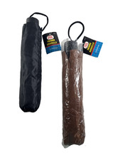2X NEW JMK BRAND OLD STOCK 2003 1X BLACK/1X BROWN Umbrella Sunshade Folding