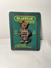 Vintage 1995 The Bearwear Collection 26111 Boyds Bears Learn Pin/Brooch