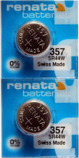 357 SR44W Batteries - 1.55V Silver Oxide 357 Watch Battery 2 Count 