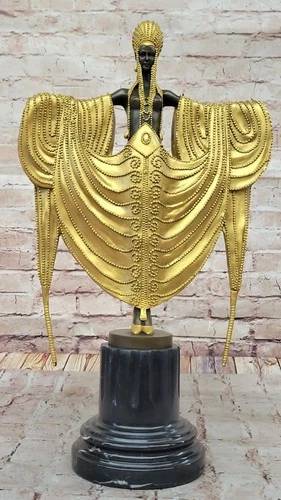 Radiance by J. Erte Bronze Art Deco Sculpture Statue Hand Made Home Decor Sale deal from eBay