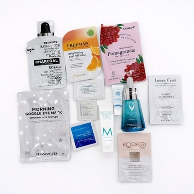 Skincare Sample Bundle Vichy Moroccanoil EltaMD Vitamasques Freeman 11pc Set