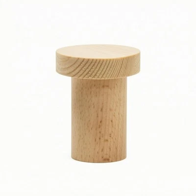 Soporte para modelismo de madera cilíndrico soporte para pulverización manual madera natural para pintar, modelismo - Imagen 1 de 4