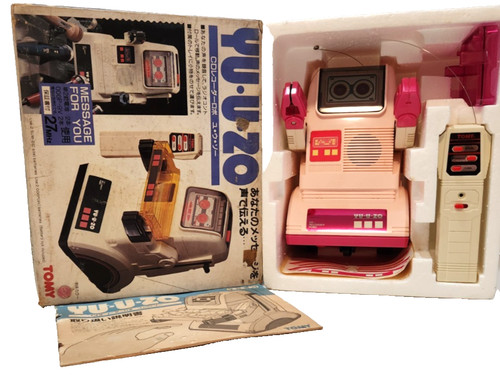 TOMY YU-U-ZO Chatbot Robot Vintage rare color Omnibot Japan