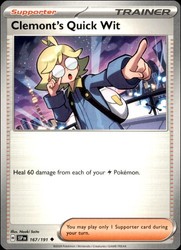 Clemont's Quick Wit 167/191 Surging Sparks Uncommon