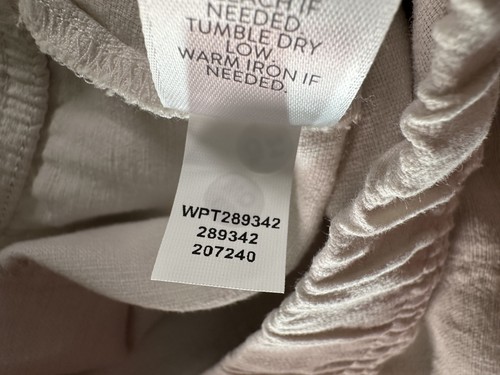 J Jill Pure Jill Pants Womens Medium Petite Light Moonbeam Linen Tencel Cropped - Picture 9 of 12