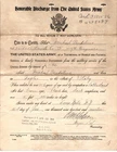 WW1 WWI Military US Army Honorable Discharge Paper Document Italian National