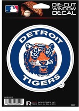 Detroit Tigers Retro Logo 5" Flat Vinyl Die Cut Decal Sticker Emblem Auto...