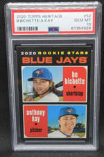 Bo Bichette - Anthony Kay #52 - 2020 Topps Heritage-  Rookie - PSA 10 - GEM MINT