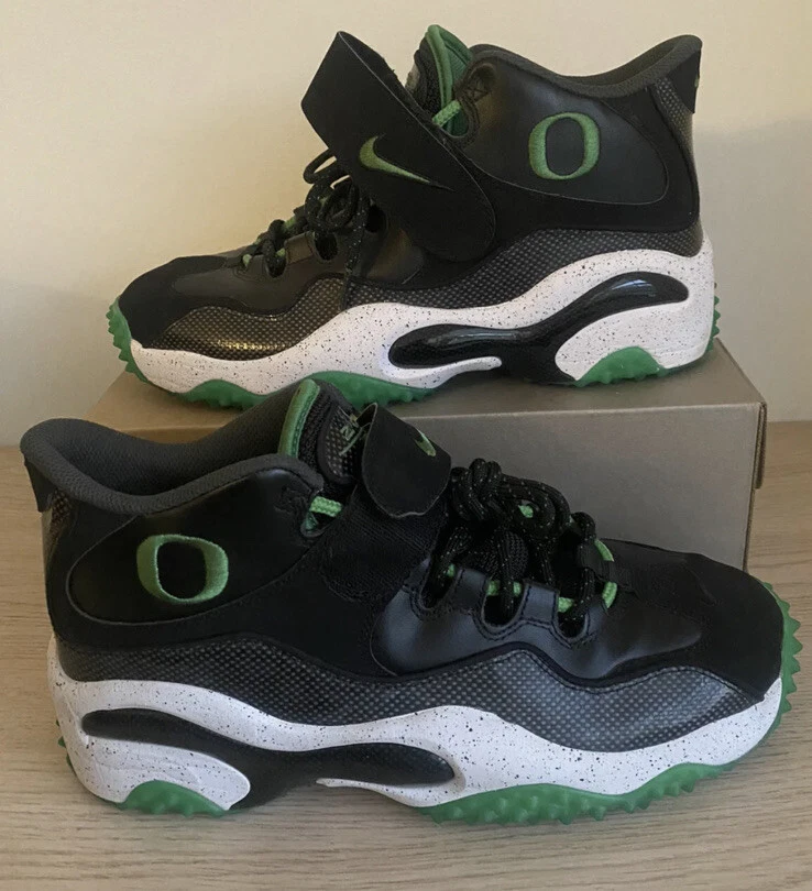 🔥Nike Air Zoom Turf Oregon Ducks Shoes Green Black White 644104