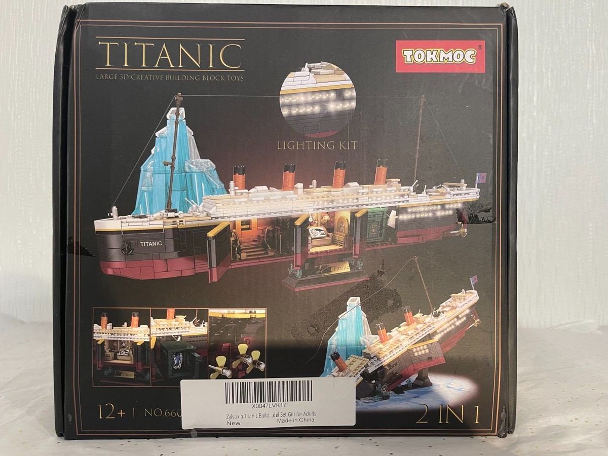 Tokmoc Titanic large 3D building block Model toys Sunken Ship Mode