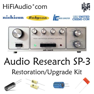 Audio Research SP3 restoration kit service recap capacitor fix rebuild