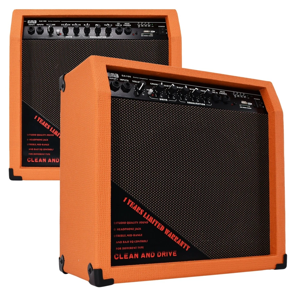 Amplificador de Guitarra Bluetooth EMB 500 Vatios Altavoz Potente Gabinete - SD USB AUX Y Foto 4 de 4