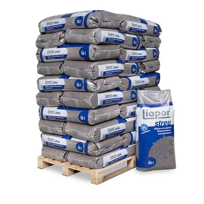LIAPOR Palette 30×50 l 1500 l Blähton Winterstreu – sehr fein 1–5 mm | öko bio salzfrei