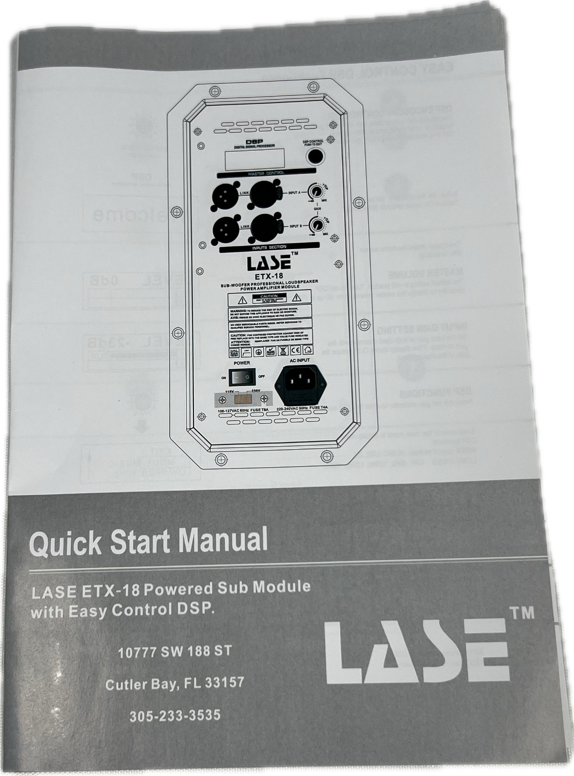 Replacement Amplifier for Electro Voice, EV ETX-18SP Powered Sub-Woofer