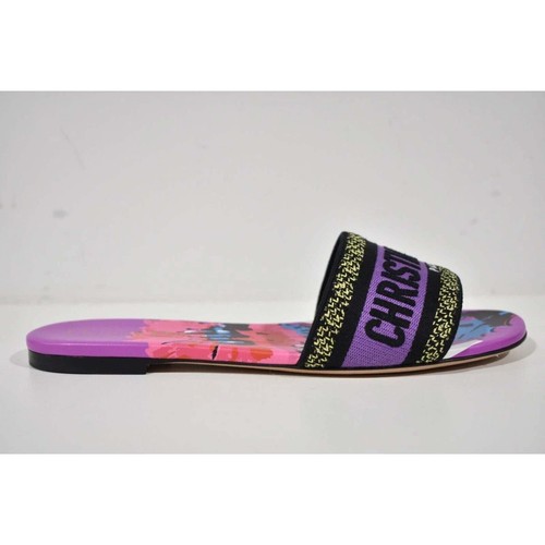dior floral slide sandals