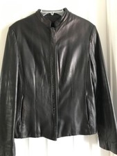 Italy, James & John Butter Soft Leather Jacket, M, Black, Detachable Lining Guc!
