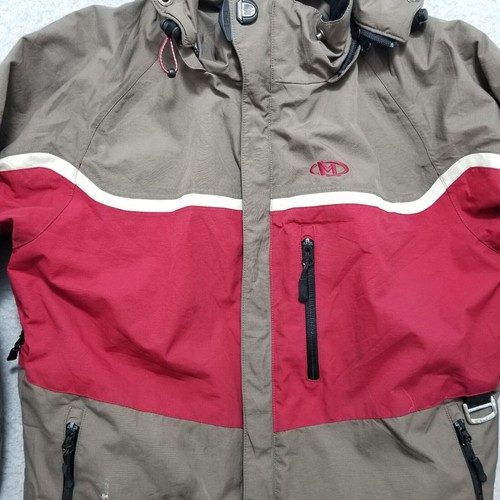Marker Ski Jacket Juniors 14 Boys Brown Full Zip Pockets Hooded Outdoor Unisex - Picture 6 of 19