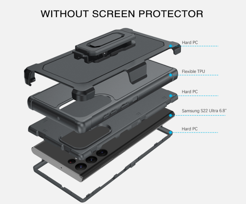Custodia Otterbox Defender Per Samsung Galaxy S24 – Arancione Con Albero – Clip Cintura