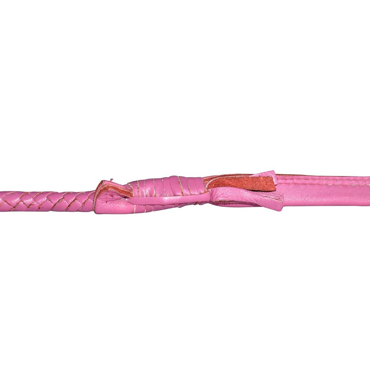 6ft Real Leather Bull Whip - Pink & Black Indiana Jones Style | Handmade For Adults, Horse Riding, Practice