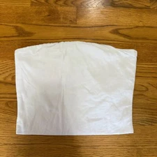Active Basic White Tube Top Small