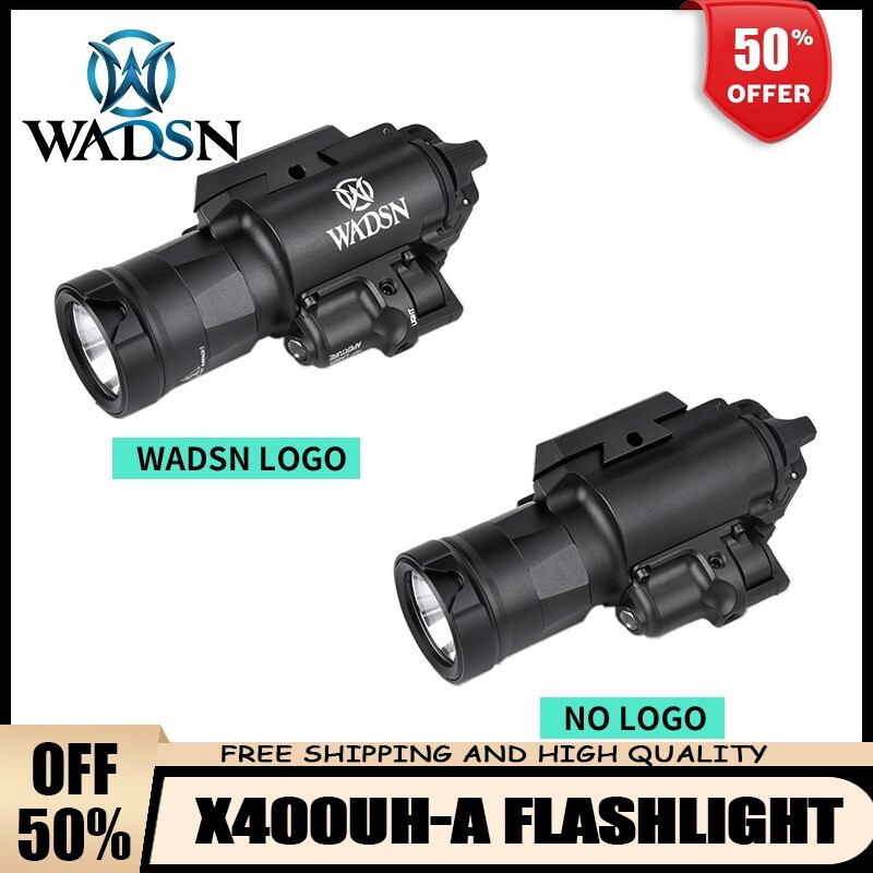 WADSN X400UH-A X400 Tactical Red Laser Flashlight Metal Airsoft Weapon Light