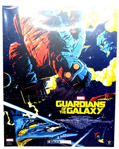 Marvel Guardians Of The Galaxy Limited Print By Florey Certif. Of Authenticity