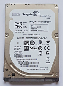 250 GB SATA Seagate Momentus Thin ST250LT007 7200rpm 16MB HDD 2.5" Festplatte